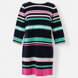 Crown & Ivy Striped Shift Multicolor Dress